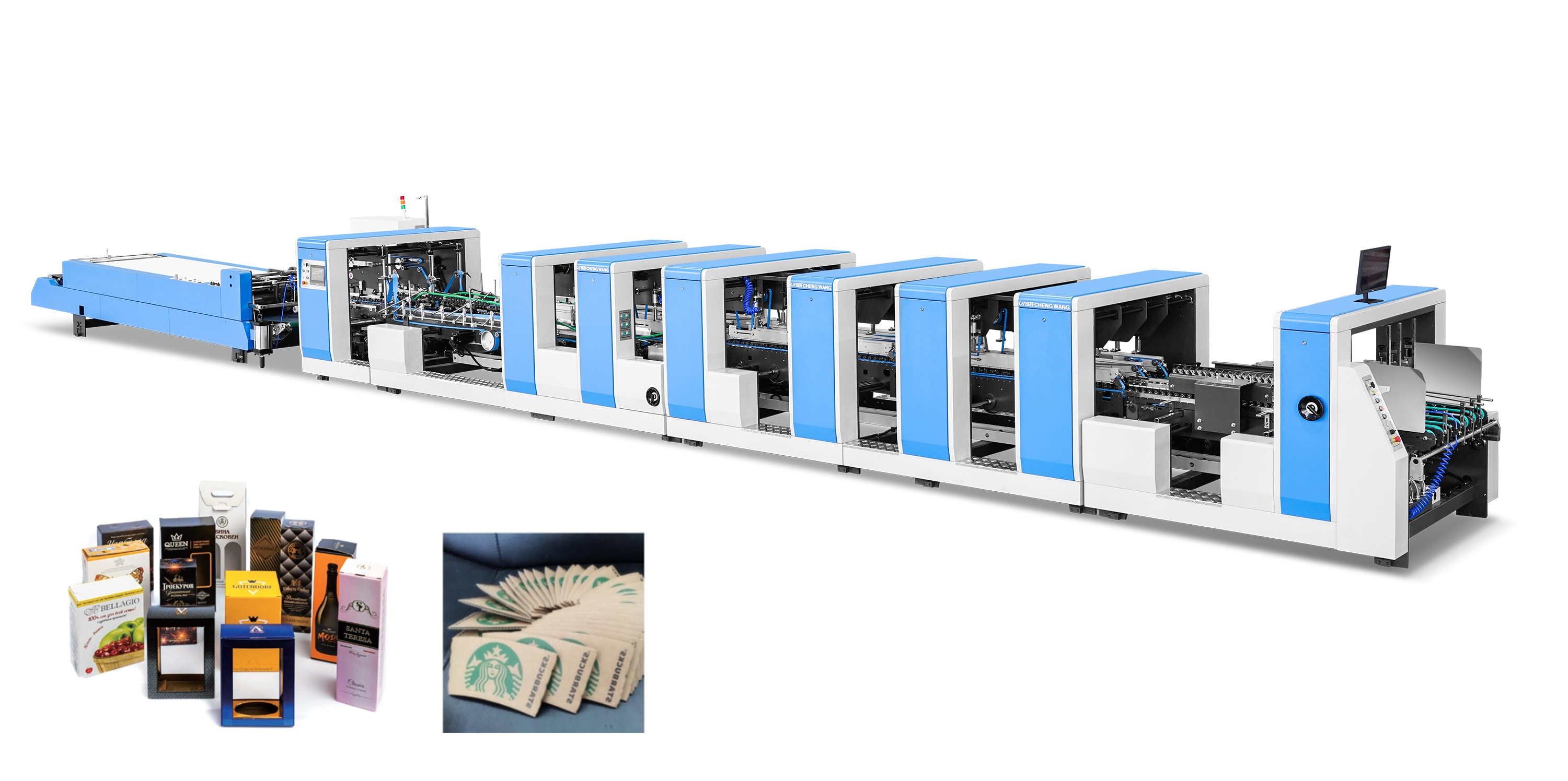 Automatic Folder Gluer Chengwan For Carton Structures